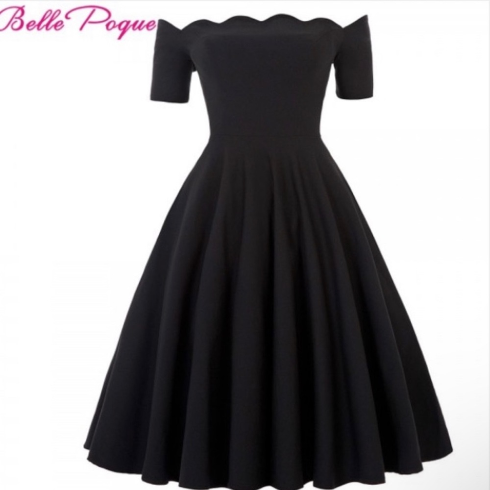 50’s Style Off Shoulder Party Dress